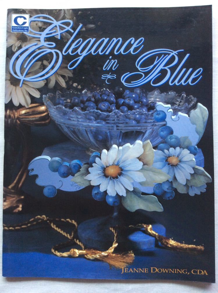 手芸図案 ■ARTBOOK_FLEAMA■ B4-015 ★ 送料無料 トールペイント デザインブック Elegance in Blue ジャンヌ・ダウニング 人気本