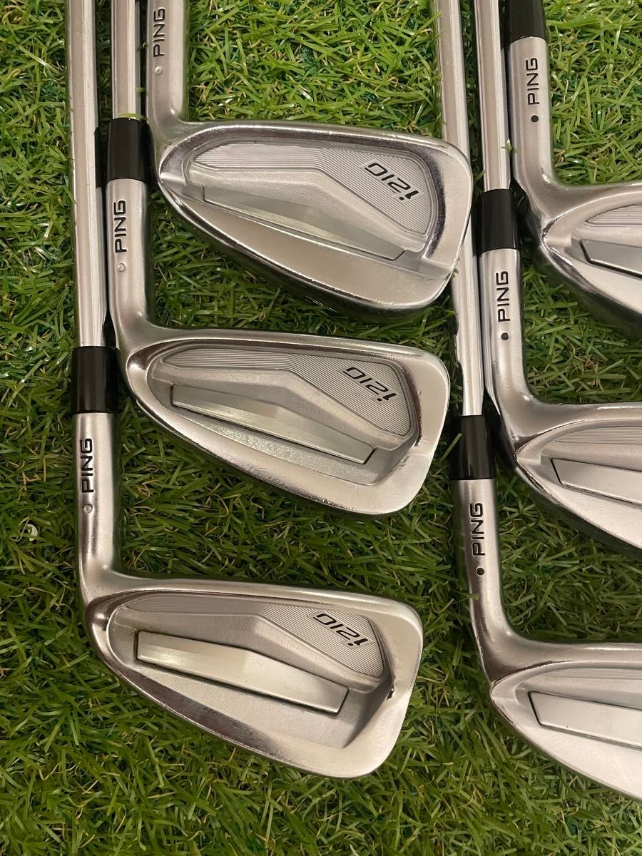 PING i210 【希少R】5-W 6本セット modus105R 黒ドット PING i210 アイアンセット モーダス 105 6本 S ライ角 ブラック