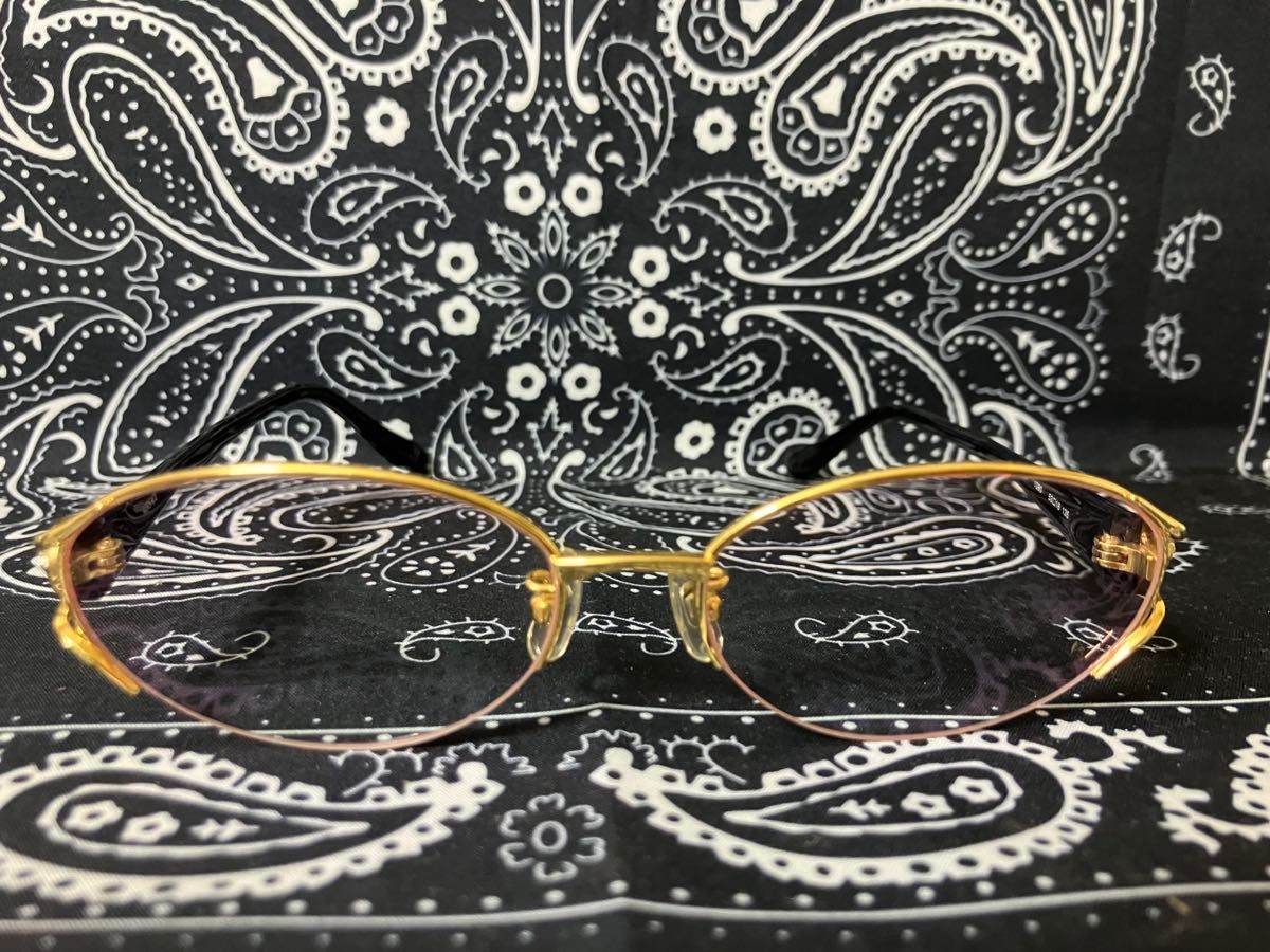 【VERSACE】メデューサ オーバル メガネ 国内発送 Versace メデューサ vintageオーバル 度入りメガネ チタン