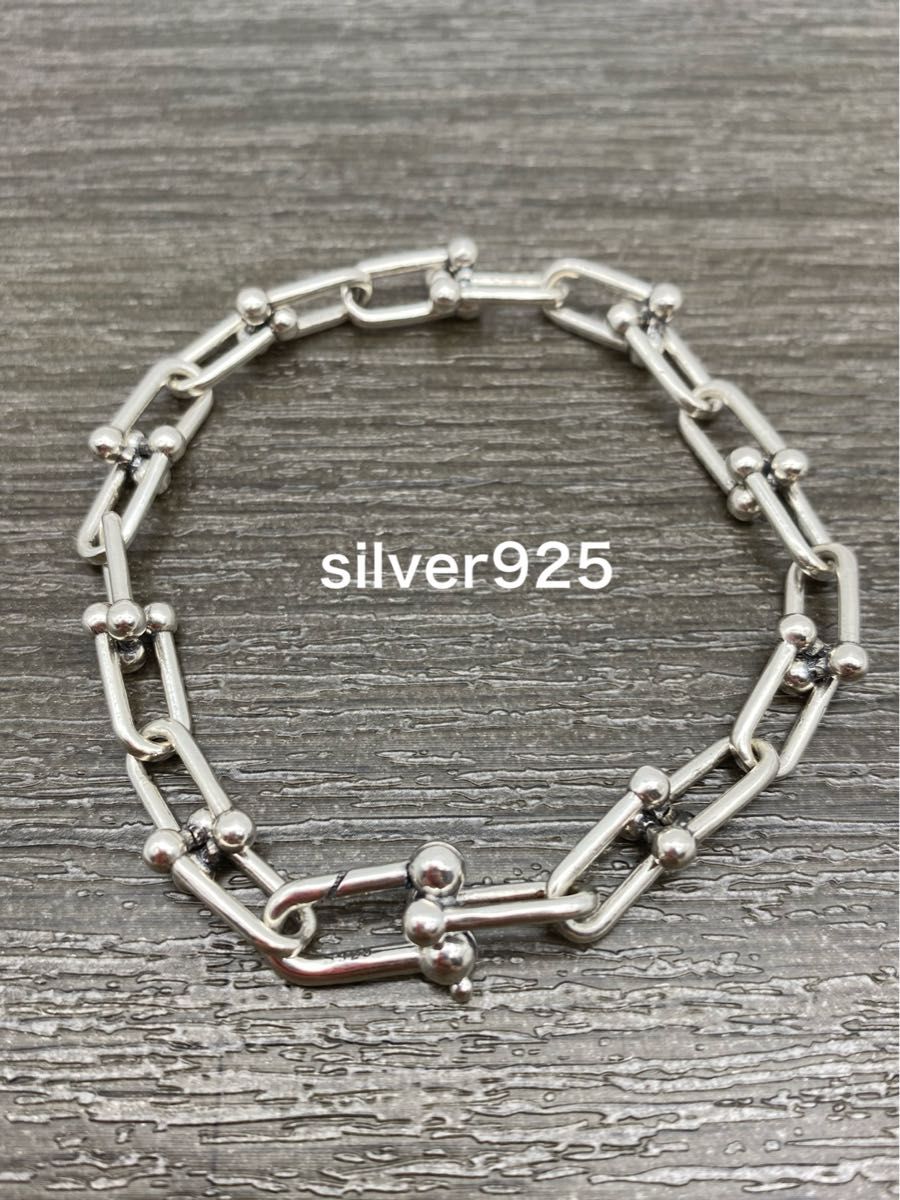 シルバー silver 925 ハードウェア ブレスレット 17 18 19 シルバー silver 925 ハードウェア スモールリンク ブレスレット