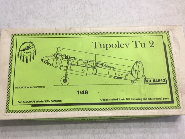 ツポレフ　Tu-2　1/ 48 P.O.モデル　レジンキット（アメリカ） AM
