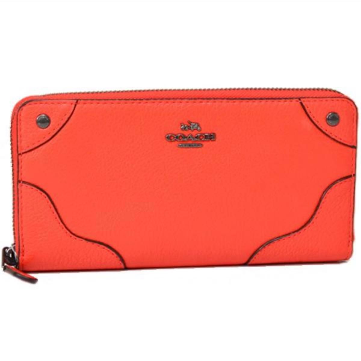 ◆★ COACH 長財布 アコーディオン ラウンドジップウォレット オレンジ 新品・未使用】 COACH オレンジ 長財布 ジップアラウンド|Yahoo