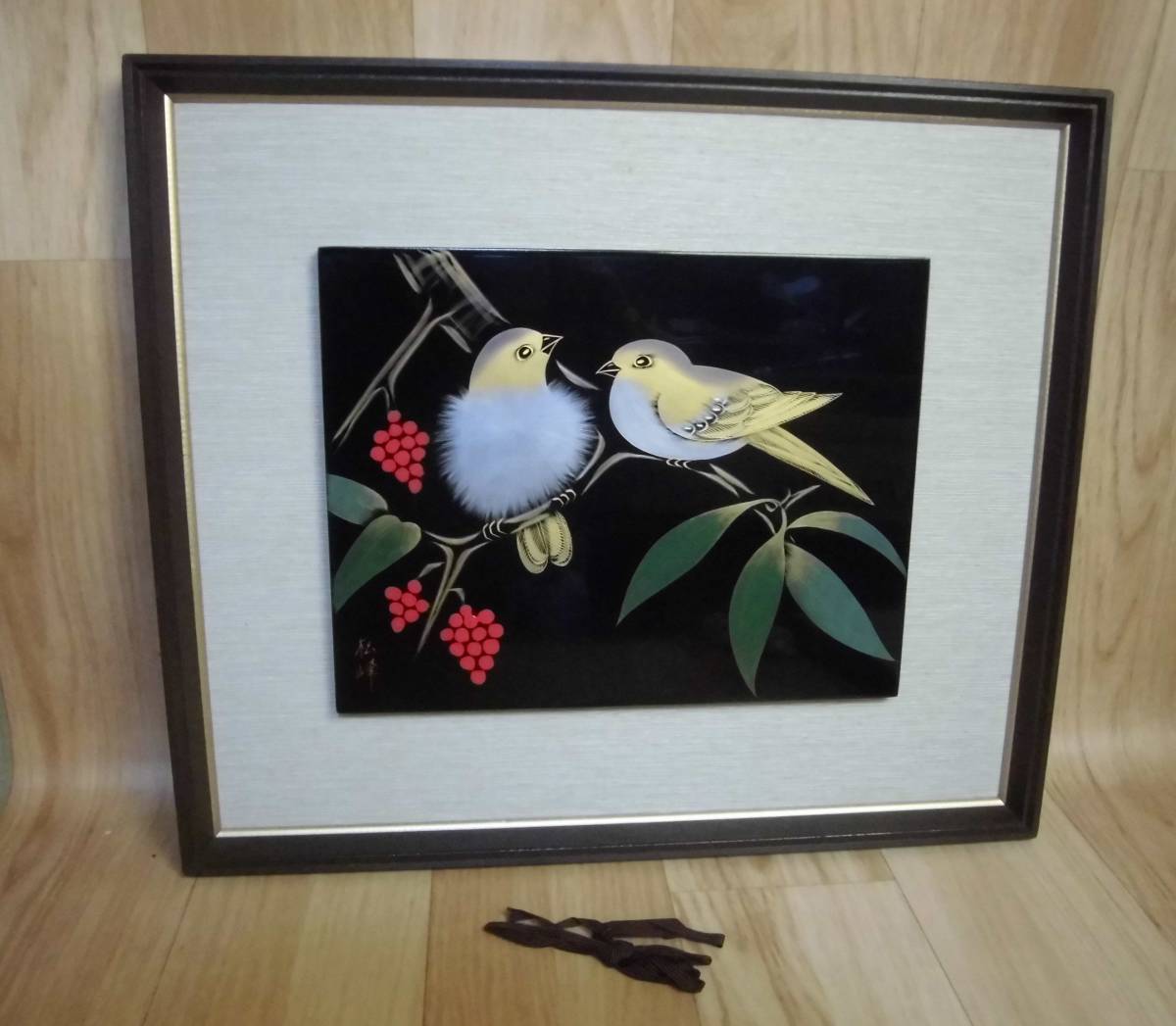 Yahoo!オークション - 輪島漆芸額 鳥 沈金/蒔絵 パネル 木枠 額入り Yahoo!オークション - 輪島漆芸額 鳥 沈金/蒔絵 パネル 木枠 額入り