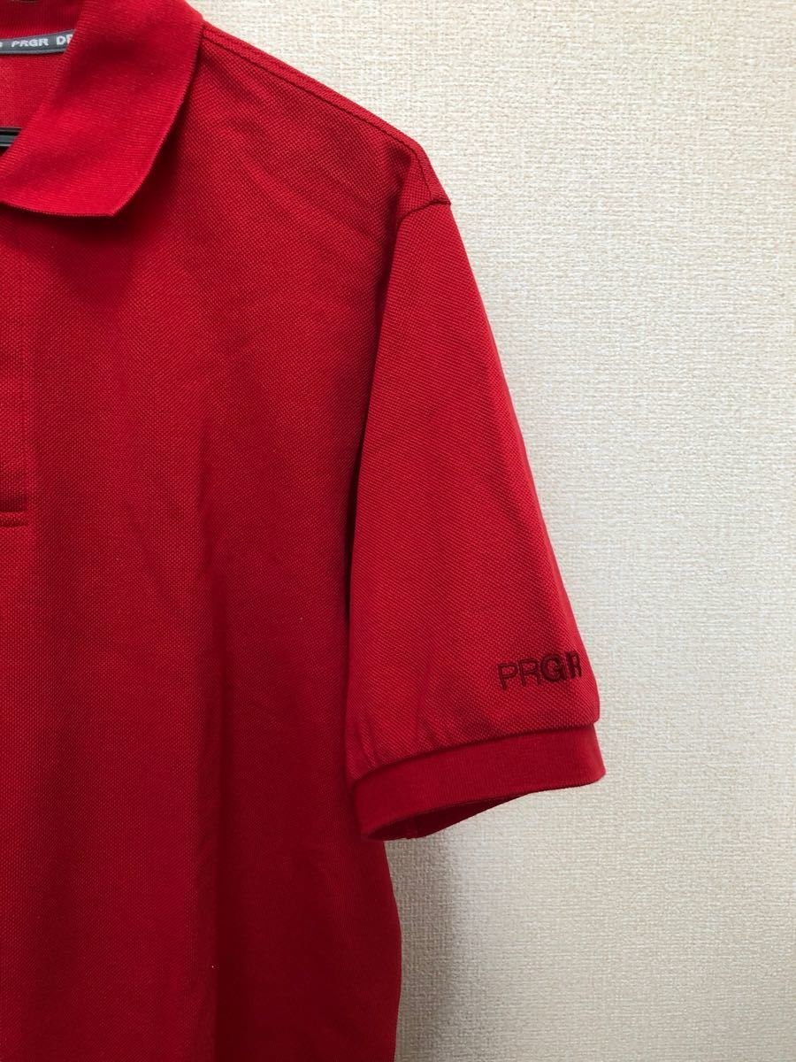 PRGRゴルフポロシャツ　赤M