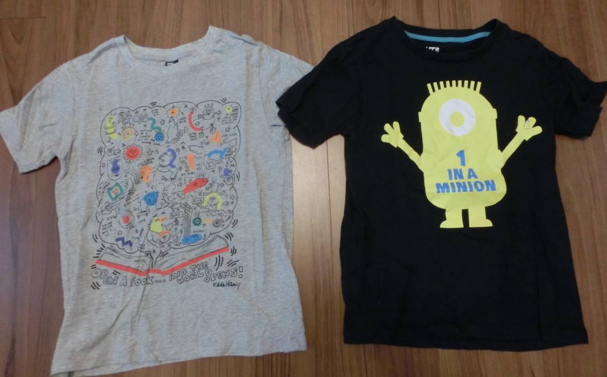 ヤフオク ユニクロ ミニオン キースへリング 半袖tシャツ