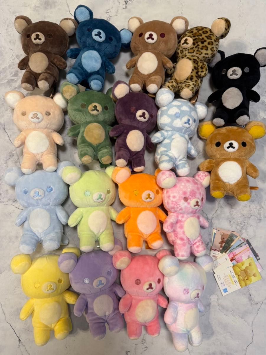 リラックマ ぬいぐるみ 18体セット まとめ売り リラックマ 20 colors ぬいぐるみ 18種類|Yahoo!フリマ(旧