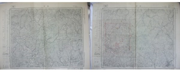 地図　中国地方　西市　山口　1/5万　昭和25年・昭和32年　地理調査所_画像1