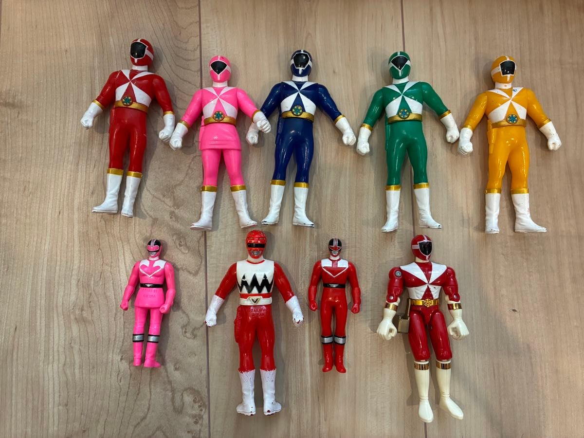 【週末最終値引き】戦隊ヒーロー フィギュア ソフビ 約90体 スーパー戦隊ヒーロー ソフビ 当時物 バンダイ 9体|Yahoo