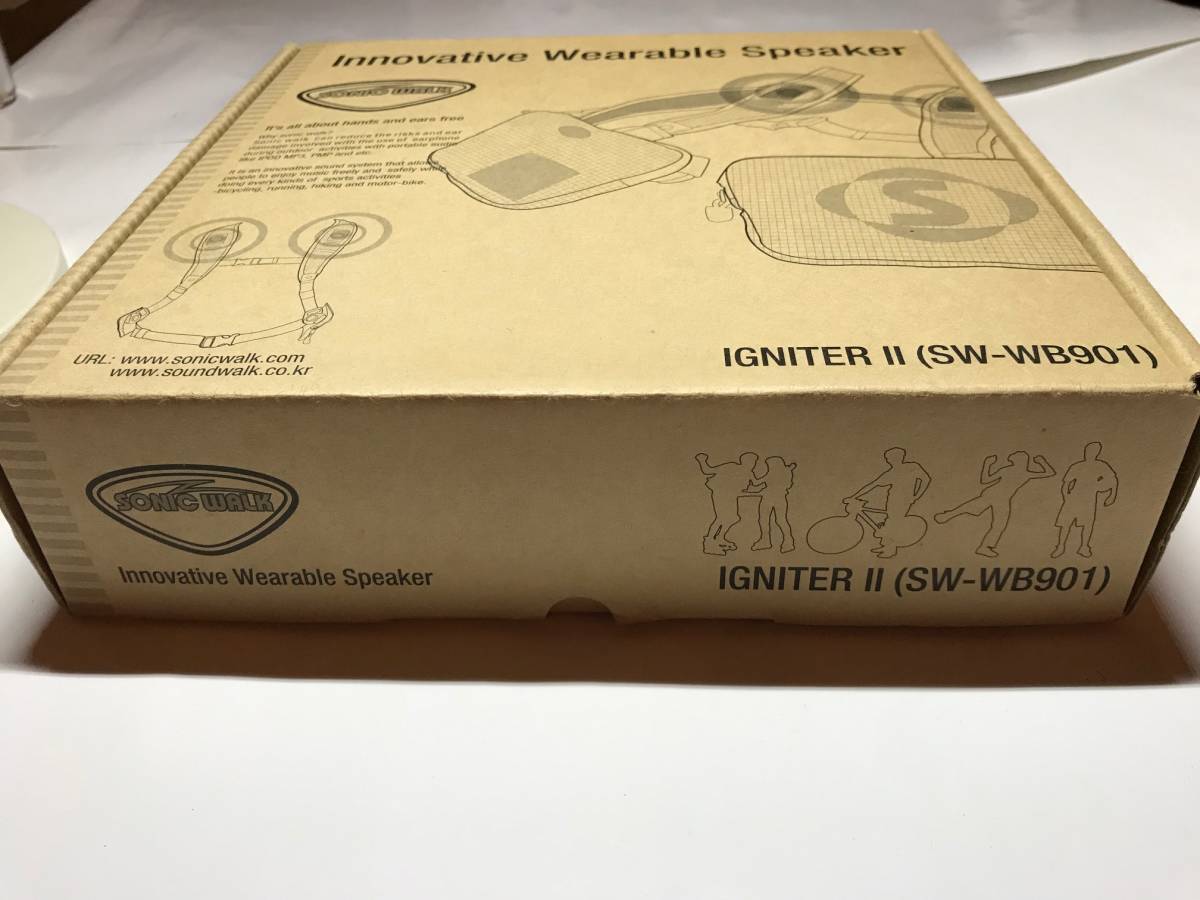 スピーカー内蔵ベスト☆SONIC WALK IGNITERⅡ SW-WB901 Innovative Wearable Speaker☆未使用、新品_画像8