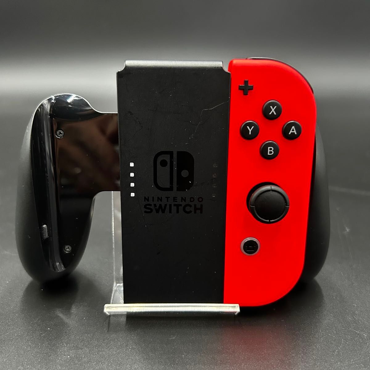 Switch ネオンレッド、ネオングリーン ストラップ、グリップセット Nintendo Switch 純正ジョイコン セット R グリップ ストラップ