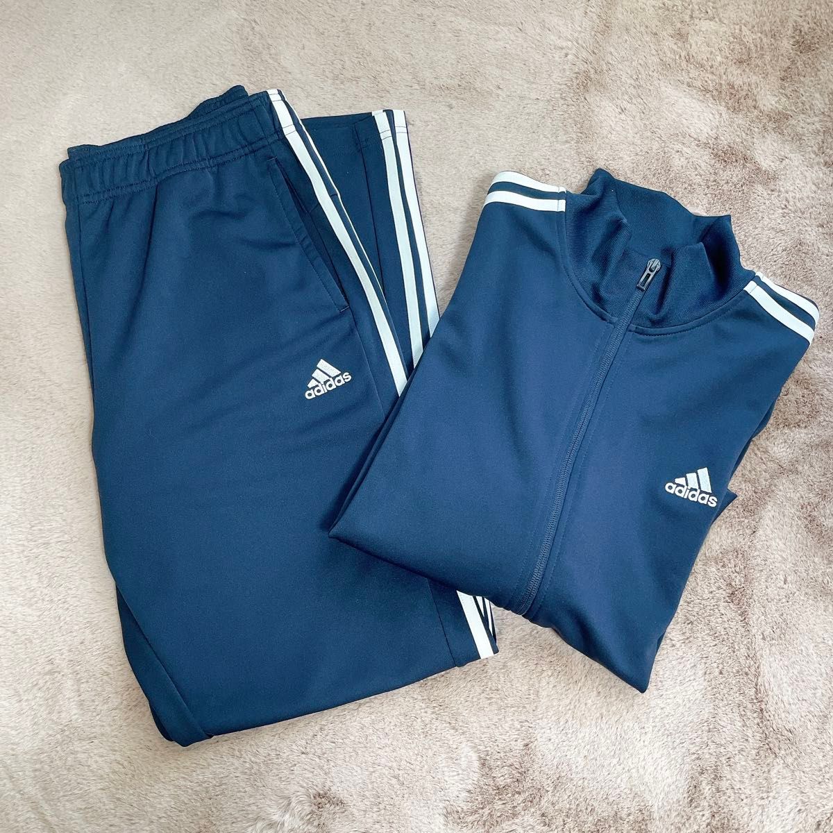 adidas ジャージ上下セット ネイビー XO adidas アディダス AEROREADY ジャージ上下セット ネイビー XO