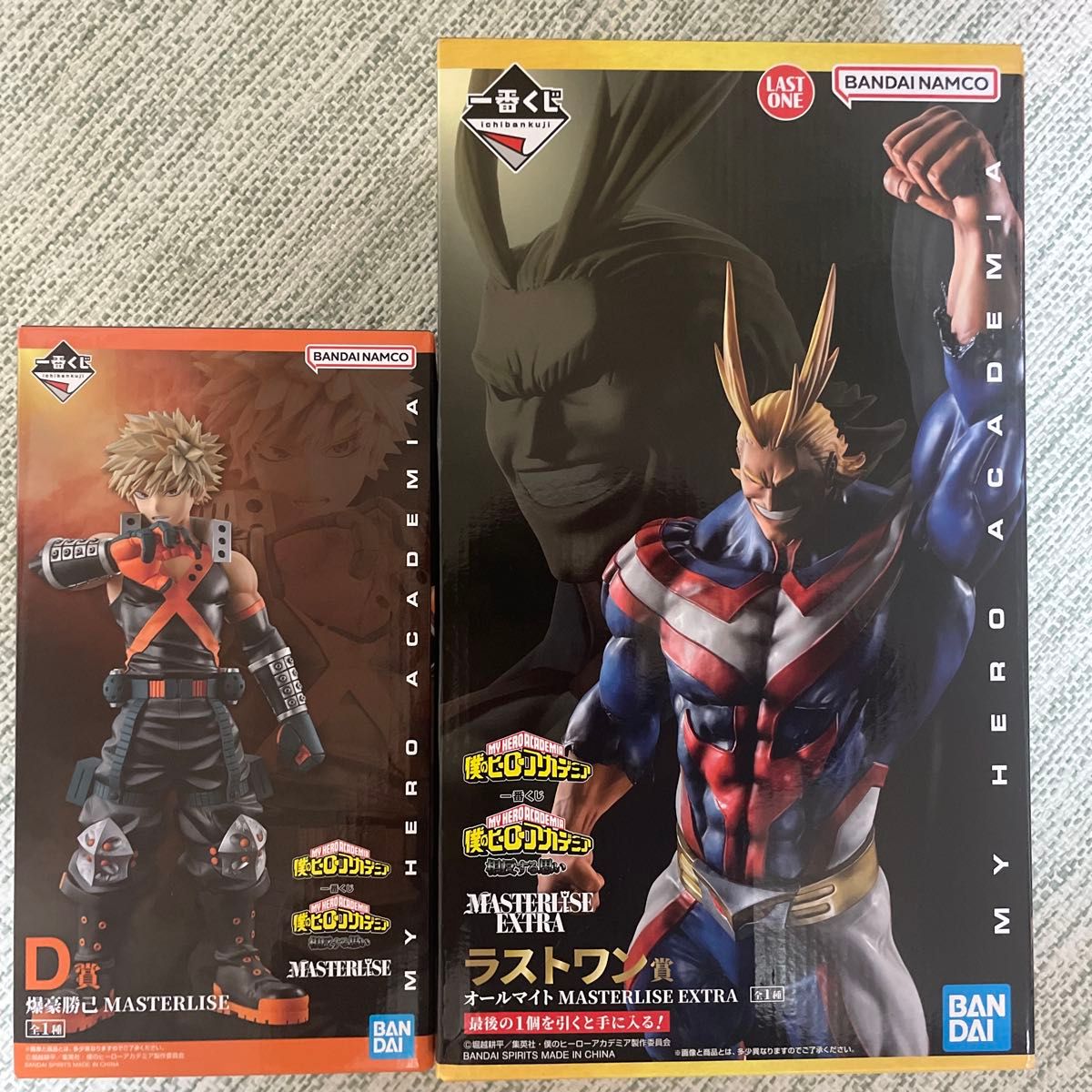 一番くじ マイヒーローアカデミア 爆豪勝己 オールマイトフィギュアセット 一番くじ僕のヒーローアカデミア D賞 爆豪勝己フィギュア ラスト