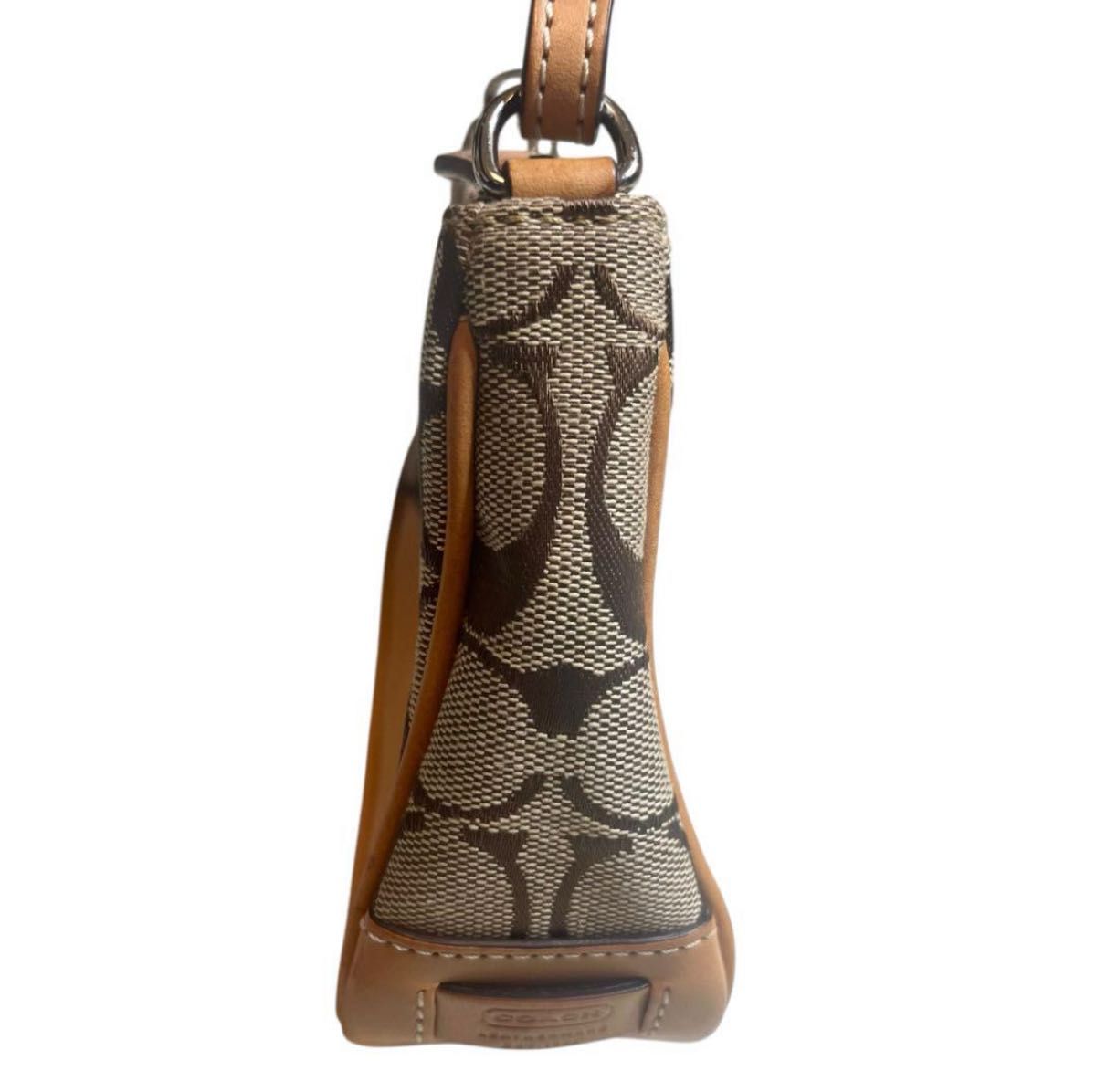 ✨良品✨ COACH SOHO アクセサリーポーチ ショルダー レザー キャメル COACH コーチ アクセサリーポーチ ワンショルダー ショルダー