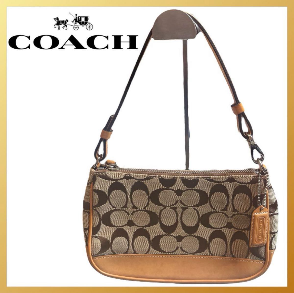 ✨大人気✨COACH ワンショルダー ハンドバッグ アクセサリーポーチ 肩掛け COACH コーチ アクセサリーポーチ ワンショルダー ショルダー