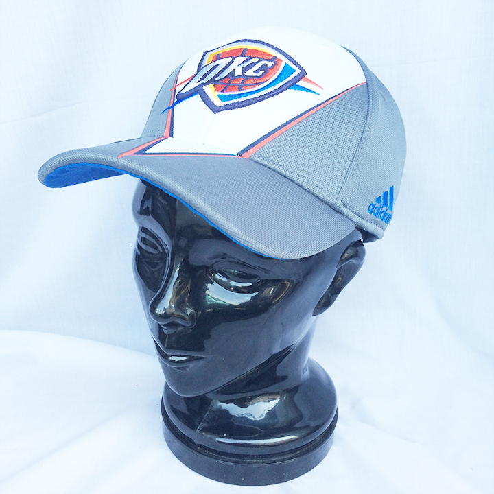 NBA オクラホマシティ サンダー OKLAHOMA CITY THUNDER ADIDAS アディダス キャップ CAP L-XL 2341_画像1