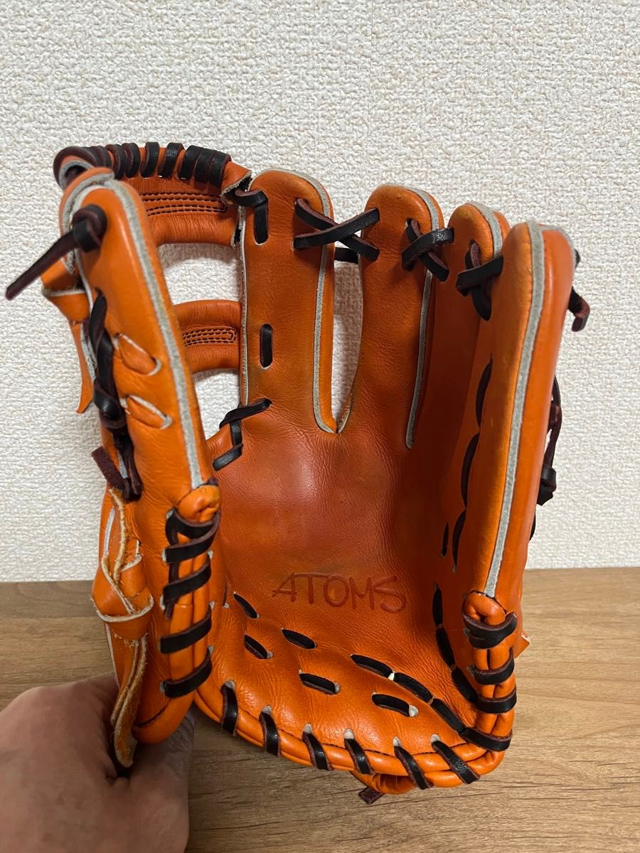 DEAD STOCK★硬式オーダーグラブ★キャメル★ジュテルレザー皮革ステア ATOMS 硬式グローブ ジュテルレザー 日本製|Yahoo!フリマ(旧