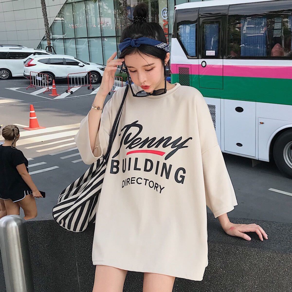 penny オーバーサイズ ビッグシルエット 韓国 Tシャツ オルチャン