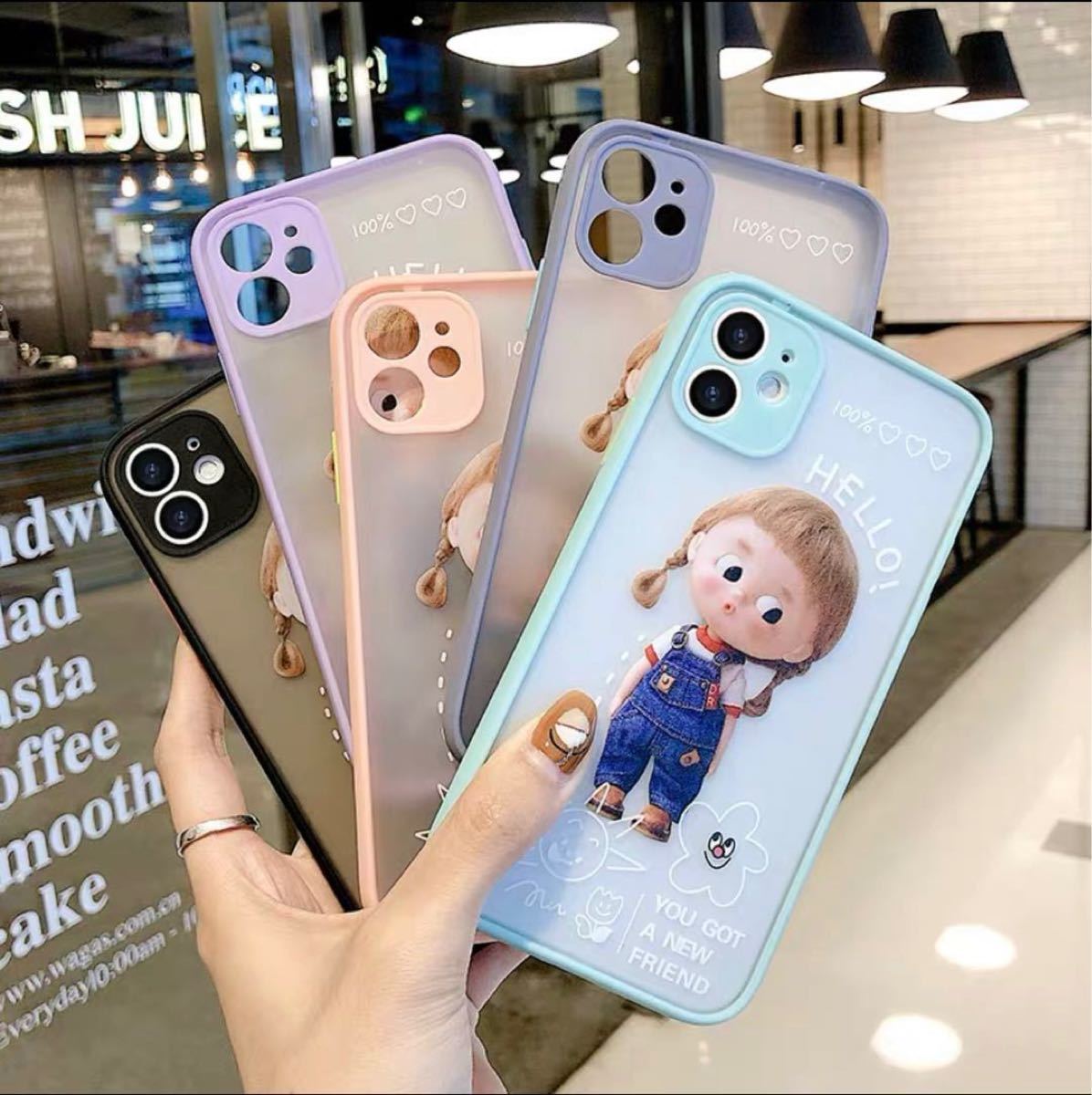 Paypayフリマ Iphone11promax スマホケース 可愛い女の子 パープル Paypayフリマ Iphone11promax スマホケース 可愛い女の子 パープル