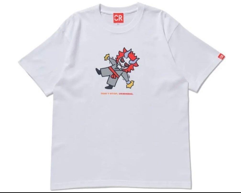 CRAZY RACCOON CR Tシャツ M ありさか CRAZY RACCOON ARISAKAAA CRありさか 受け身Tシャツ Mサイズ 未