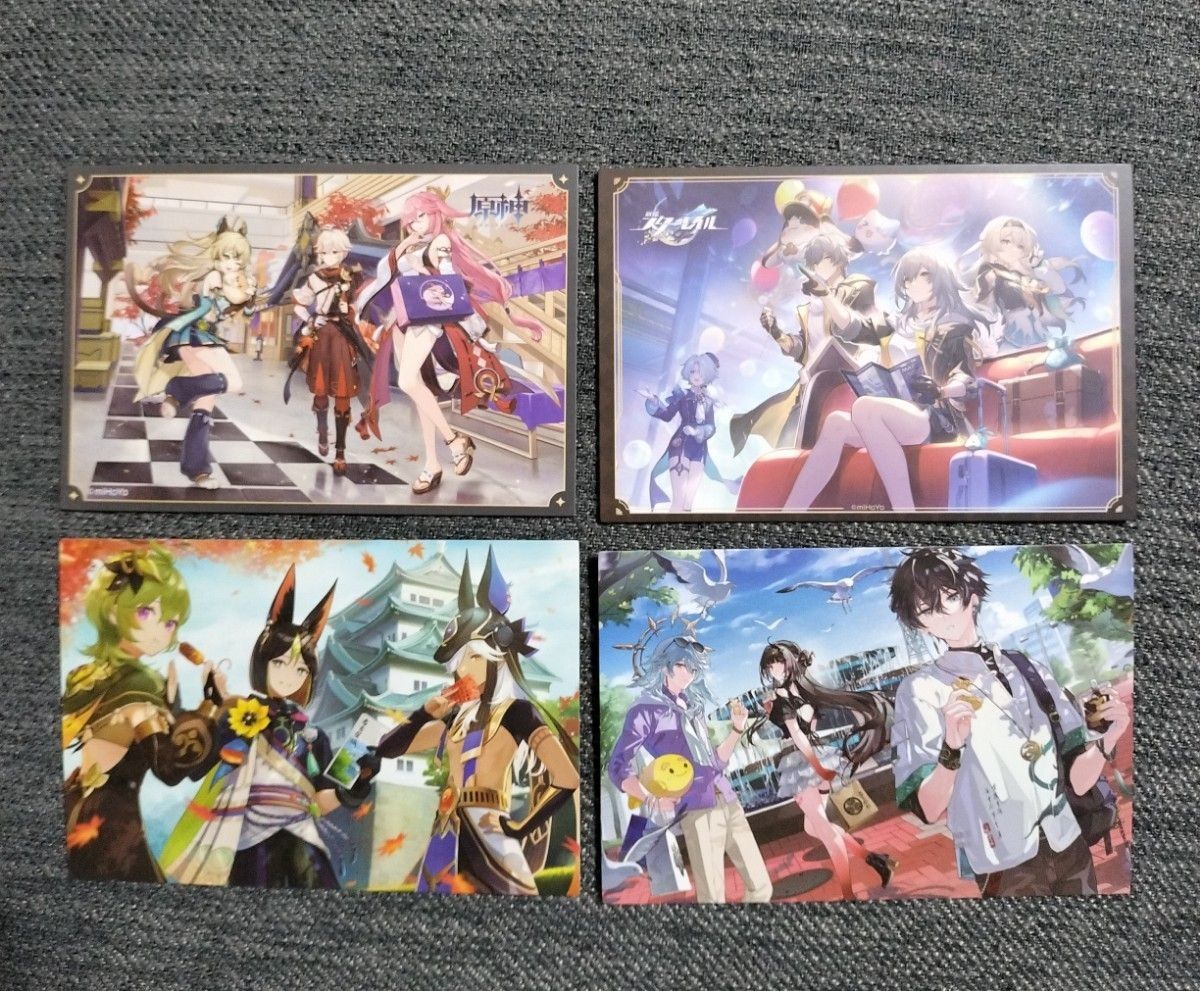 原神 崩壊スターレイル ポップアップストア 名古屋 ポストカード クリアカード 原神 崩壊スターレイル ポストカード 名古屋限定 ポップアップ