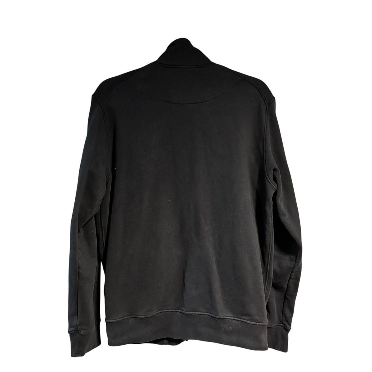 ★STONE ★コットン フリース ジップアップ STONE ISLAND スウェットジップジャケット 22AW ブラック M