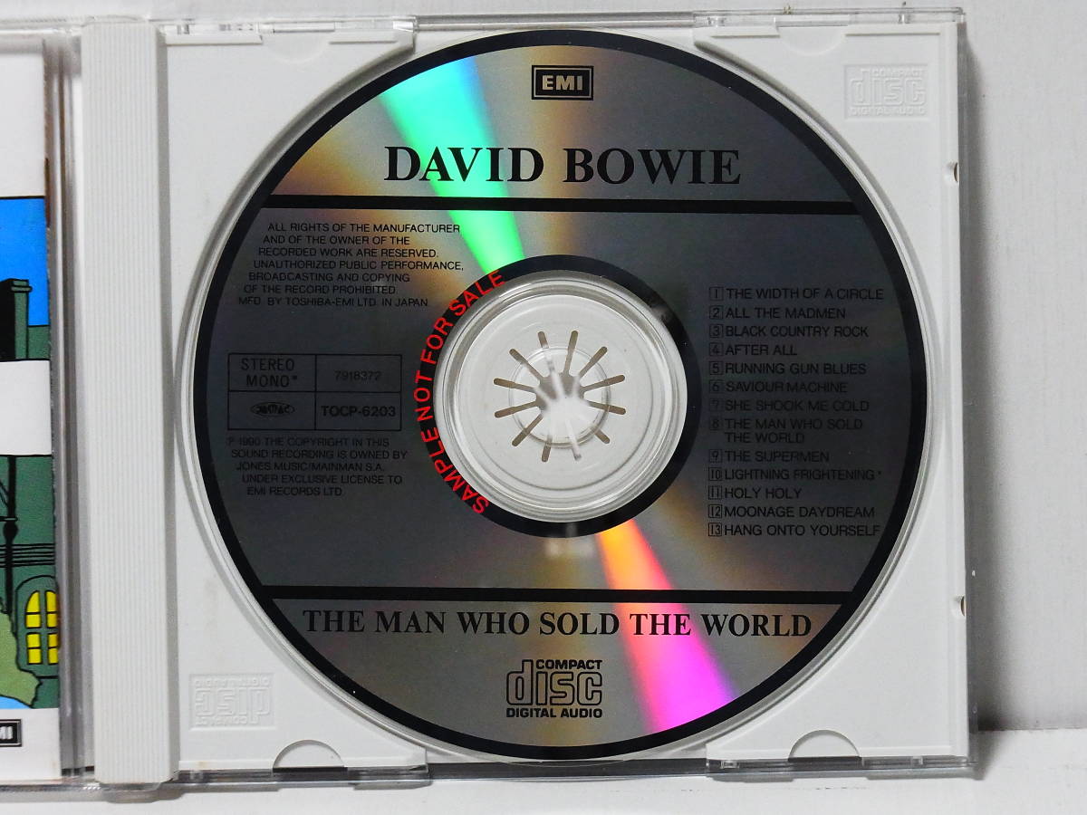 RARE ! PROMO DAVID BOWIE THE MAN WHO SOLD THE WORLD WITH OBI TOSHIBA EMI JAPAN TOCP-6203_画像4