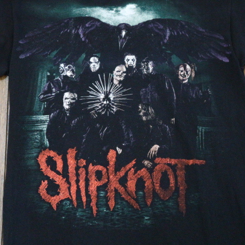 2014 Slipknot Prepare For Hell World ツアー Tシャツ M ブラック スリップノット バンド ロック korn metallica slayer MarilynManson_画像3