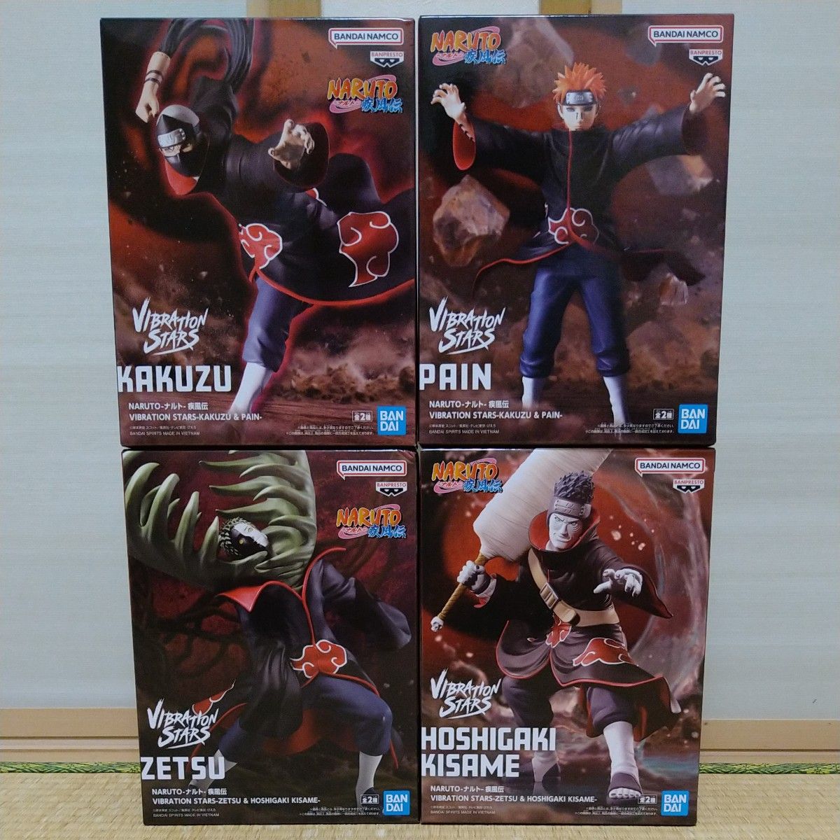 ナルト疾風伝 フィギュア ゼツ 干柿鬼鮫 角都 ペイン 4点セット NARUTO ナルト 疾風伝 フィギュア VIBRATION STARS 4個セット 角