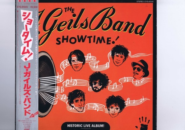 盤質良好 国内盤 LP The J. Geils Band / Showtime! / ショータイム！ J・ガイルズ・バンド 帯付き EYS-81545_画像1