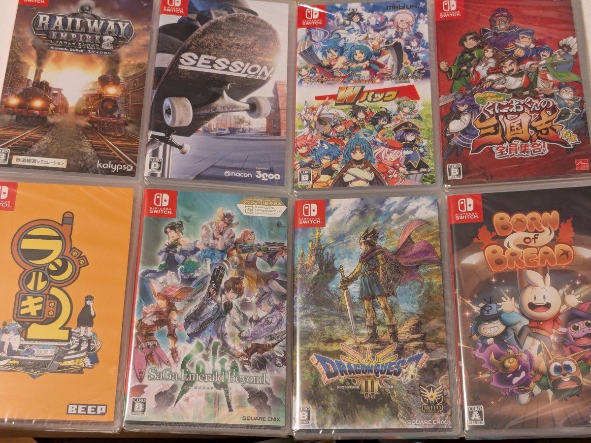 Switchソフト 8本セット 8本 新品 シュリンク未開封 ニンテンドー スイッチ ソフト