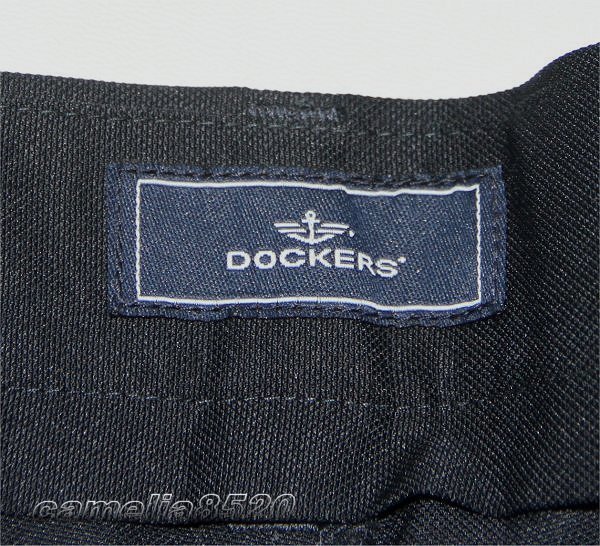 DOCKERS ドッカーズ ショートパンツ ポリエステル ダークネイビー 大きいサイズ w48 ウエスト123cm ダガスカル製 新品 AB0558_画像3