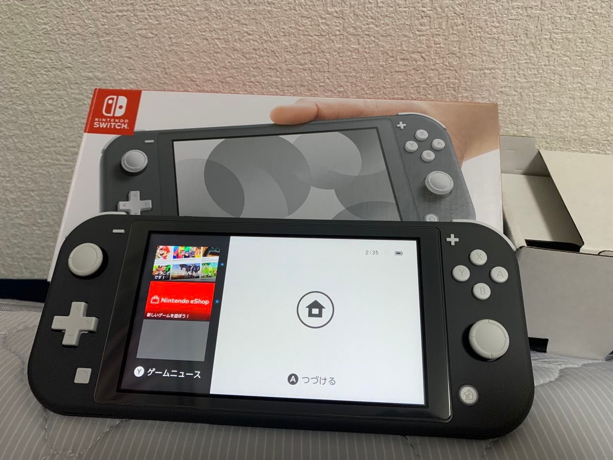 Nintendo Switch Lite グレー ケースと保護フィルム付きです! 2025年製】Nintendo Switch Lite グレー 強化ガラス保護フィルム