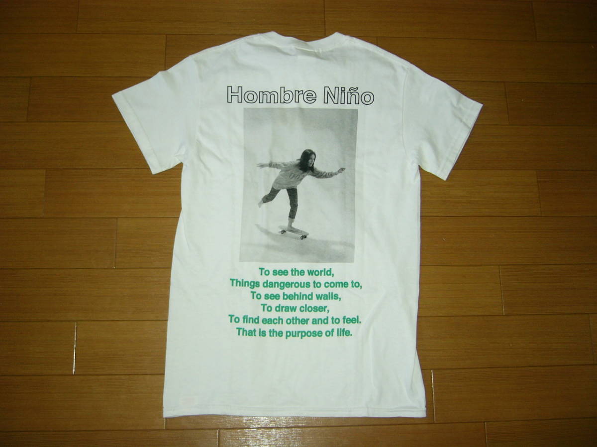 新品 HOMBER Nino オンブレニーニョ フォト Tシャツ S 白 LIFE / ガール スケボー カットソー_画像1