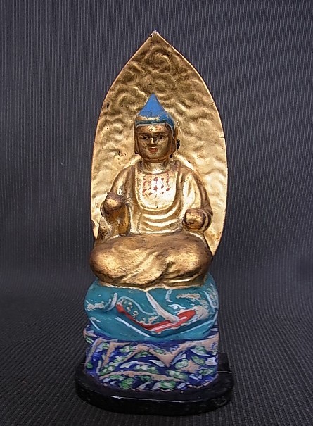 ヤフオク 木彫仏像 お釈迦様 高さ19 5 日本仏教美術