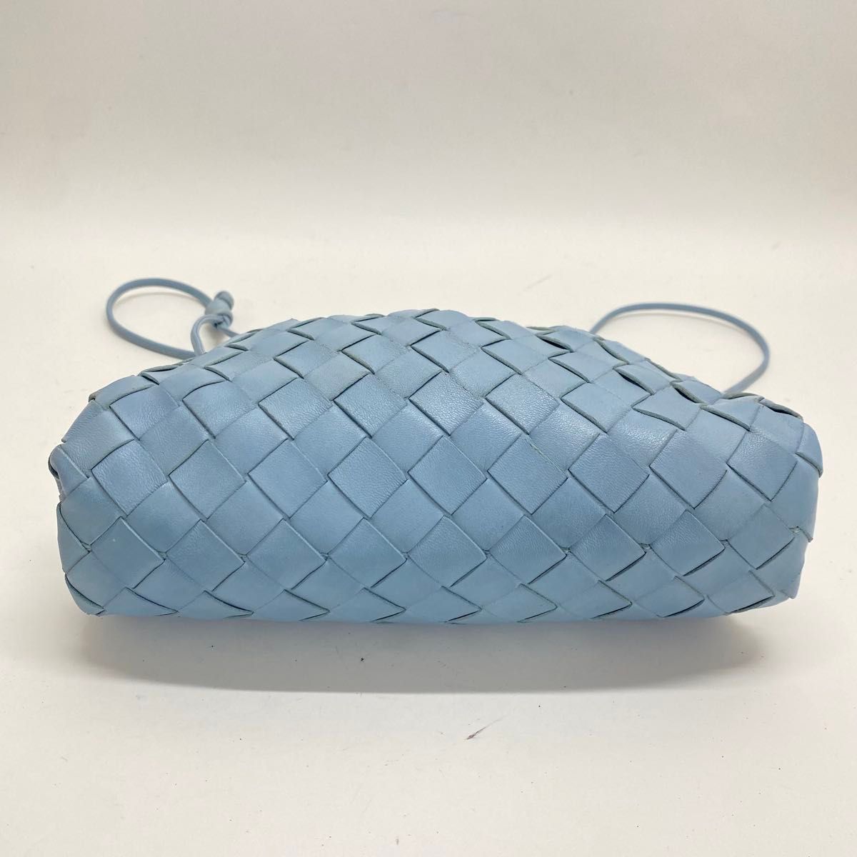 BOTTEEGA VENETA ボッテガミニ ブルー ショルダーバッグ Bottega veneta ミニザポーチ ショルダーバッグ イントレ