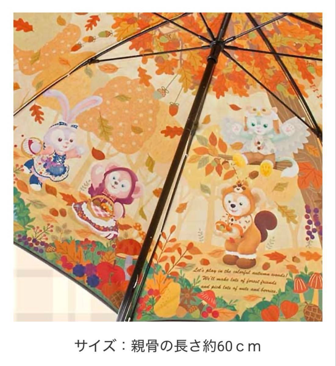未使用 ダッフィー&フレンズ ダッフィーたちの秋のぼうけん 雨傘 ディズニーシー Disney TDS ダッフィー&フレンズ ダッフィーたちの秋のぼうけん