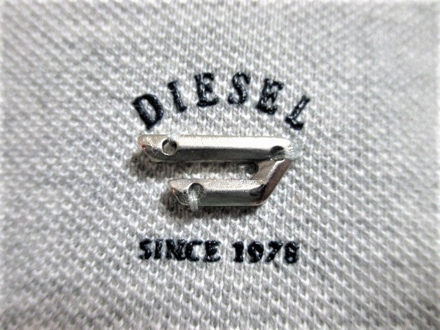 ☆DIESEL ディーゼル 襟デニム地 半袖 ポロシャツ/メンズ/Ｓ☆美品_画像4