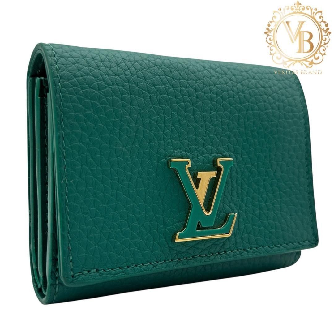 Louis Vuitton カプシーヌ タイニー ウォレット グリーン 未使用に近い】ルイヴィトン LOUIS VUITTON カプシーヌ タイニー