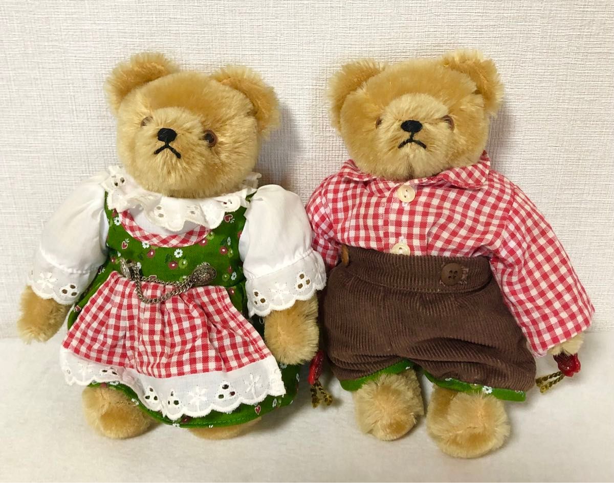 サマーセール ハーマン テディベア ぬいぐるみ ボーイとガール 2体セット サマーセール ハーマン テディベア ぬいぐるみ ボーイとガール 2