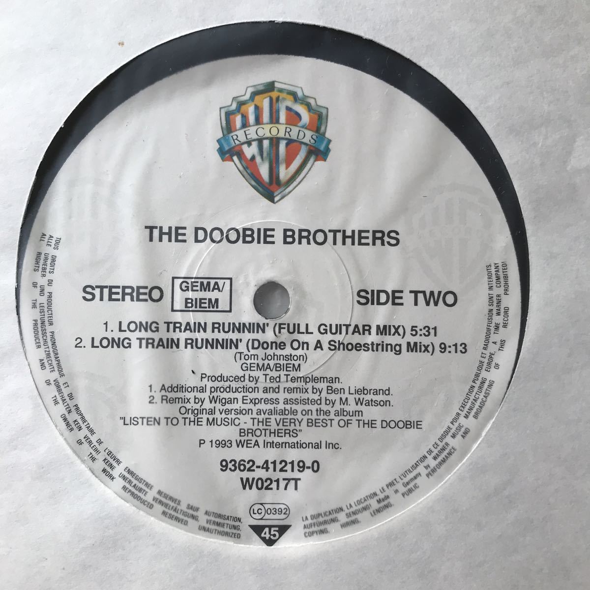 【r&b house】The Doobie Brothers / Long Train Runnin'［12inch］オリジナル盤《1-4 9595》_画像3