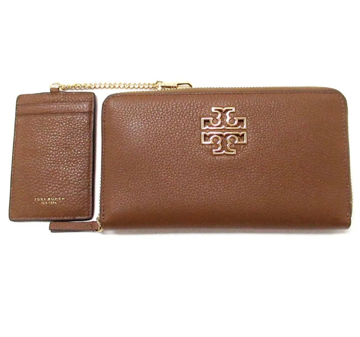 国内即送 TORY BURCH ブリテン 長財布 パスケース付 149661 トリーバーチ 長財布 TORY BURCH ブリテン ジップ