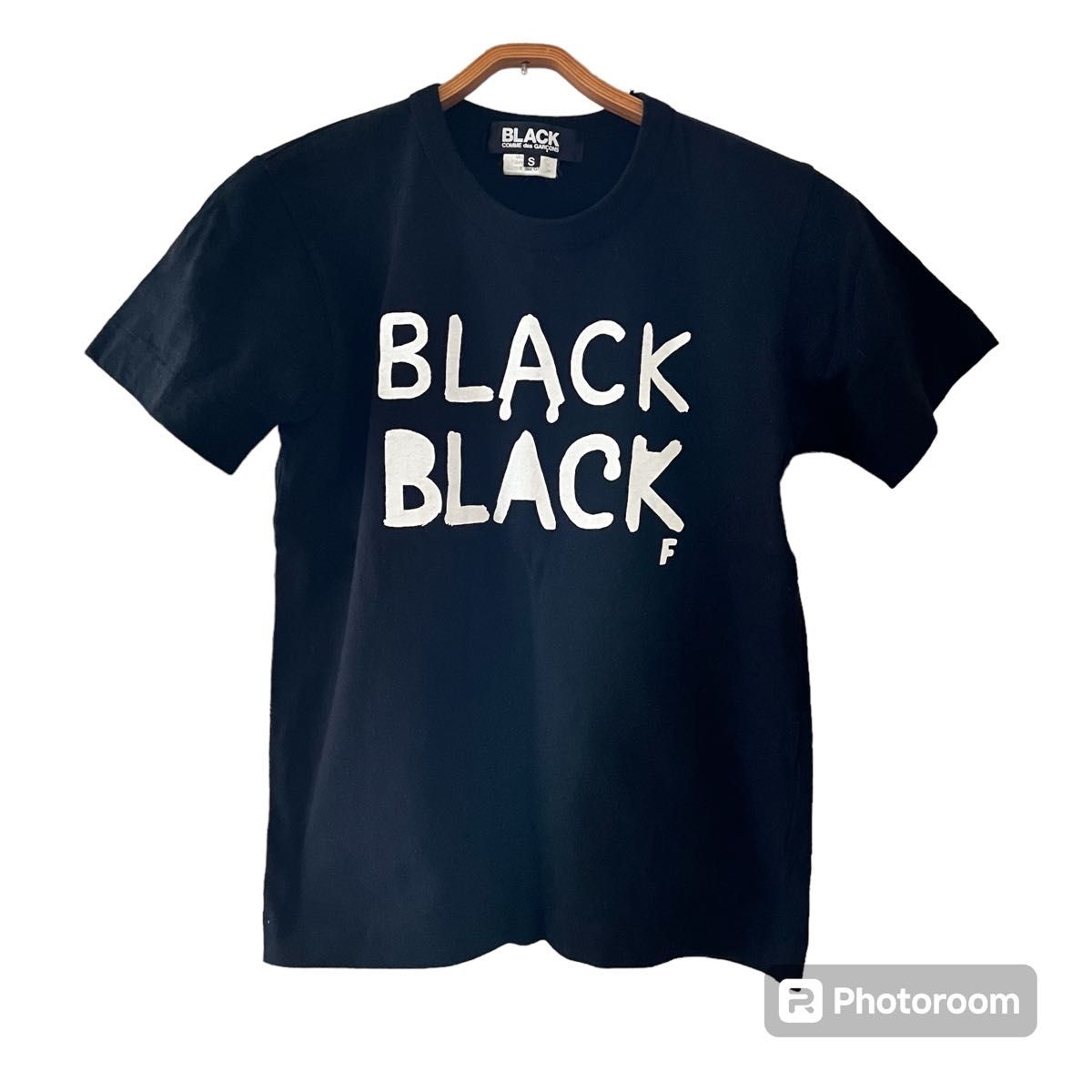 COMME des GARÇONS PLAY ブラックTシャツ S BLACK COMME des GARCONS Tシャツ サイズS コムデギャルソン