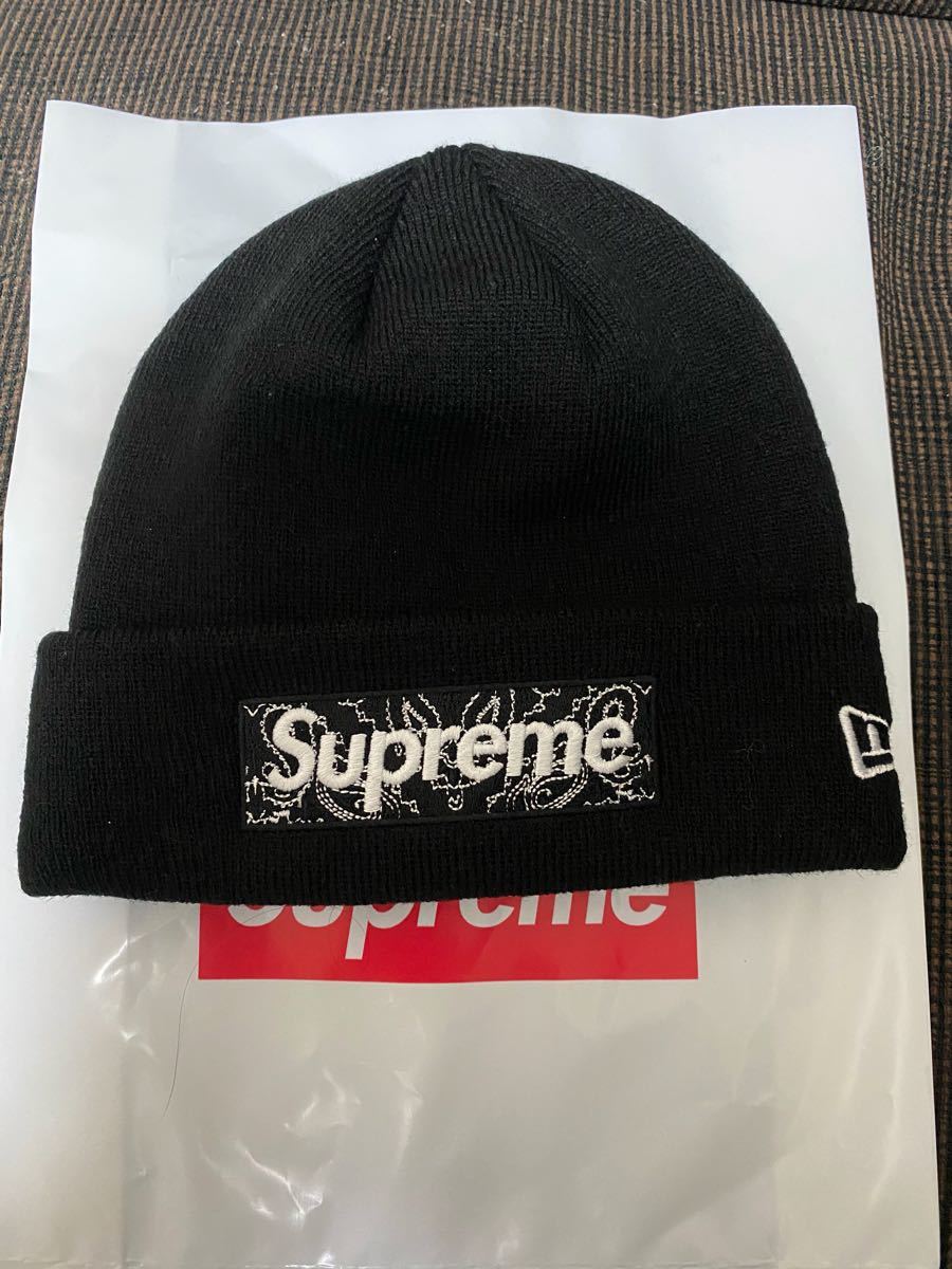 supreme newera BoxLogo ビーニー ニット帽 キャップ