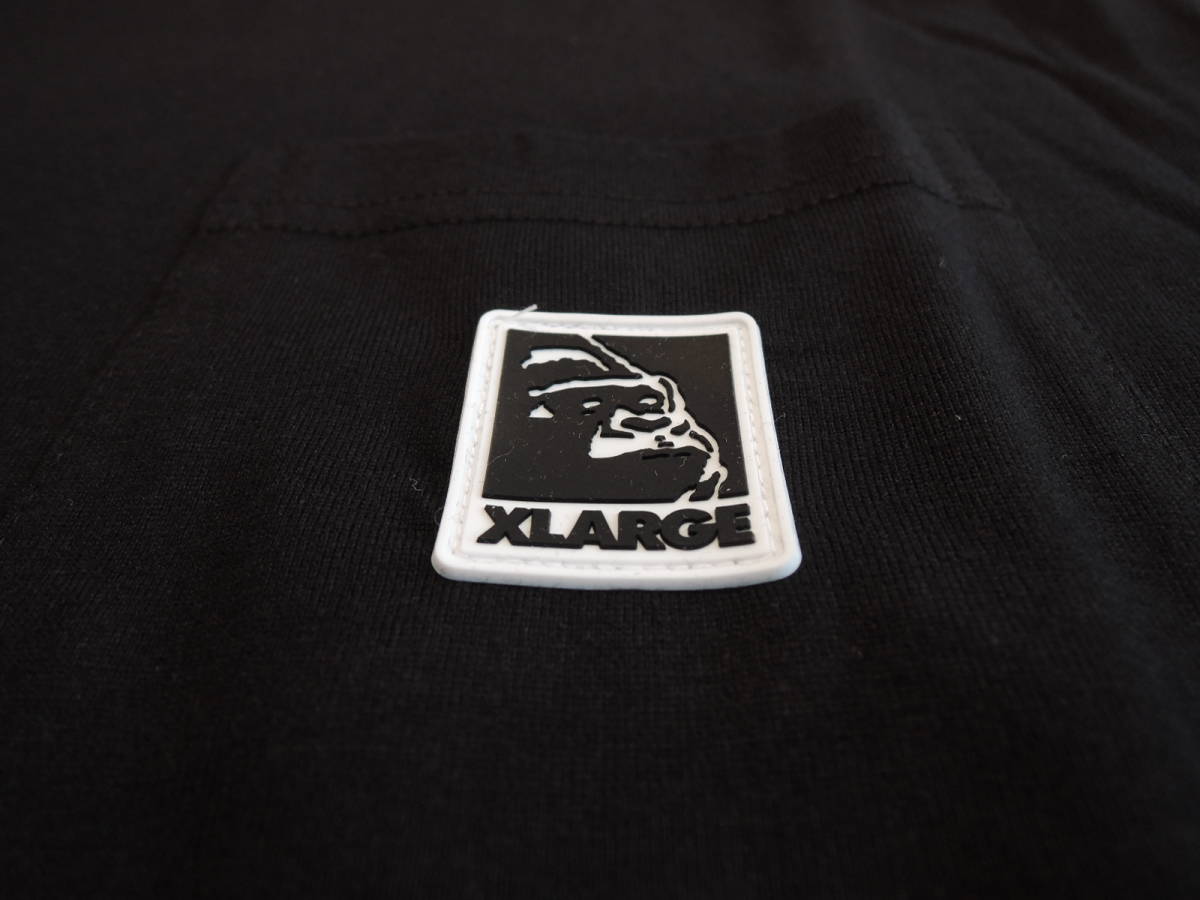 X-LARGE エクストララージ XLARGE S/S POCKET TEE SQUARE OG 黒 L 最新人気商品 値下げしました_画像3