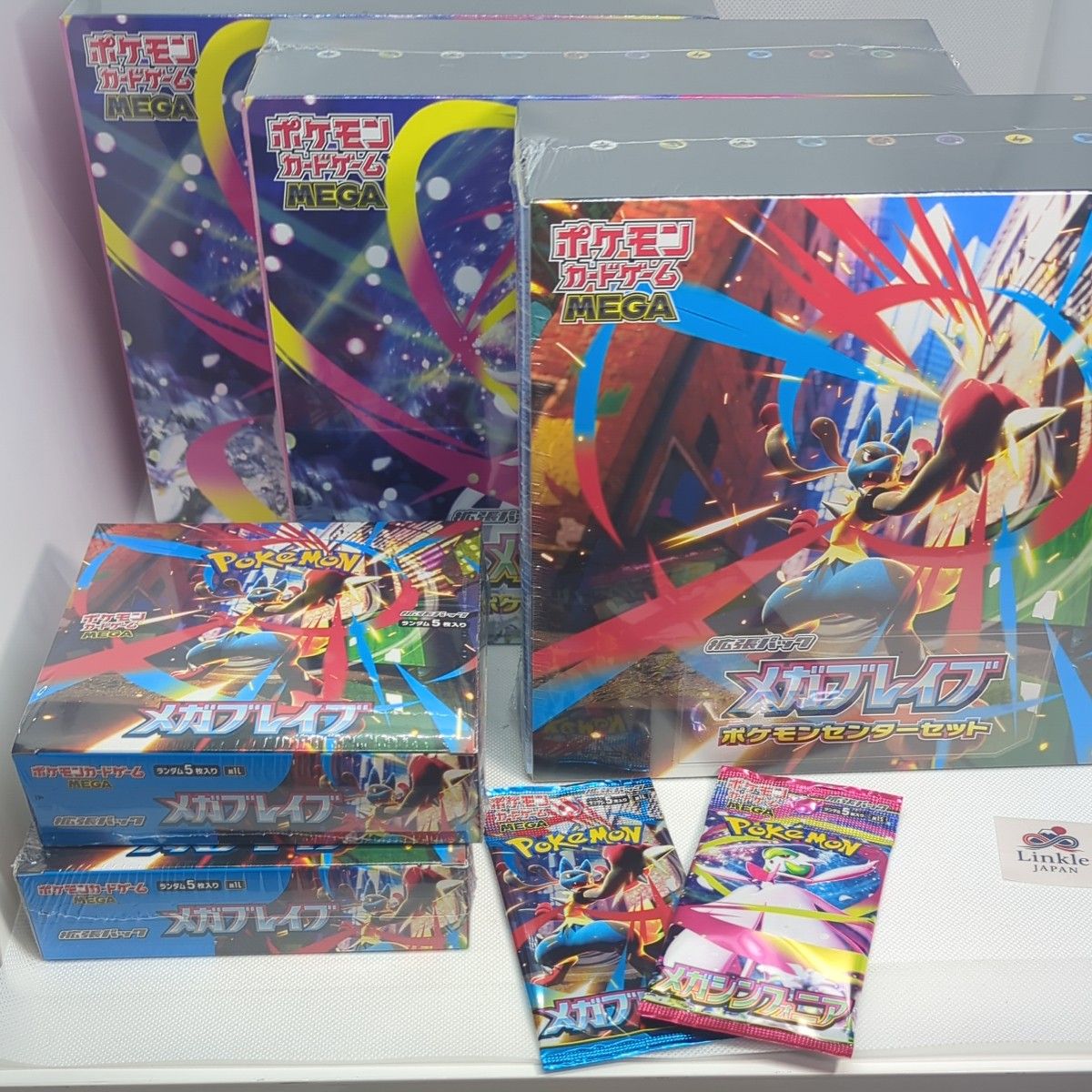 ポケモンカードゲーム シュリンク付き 5box シュリンク付き ポケモンカード 拡張パック メガブレイブ メガ