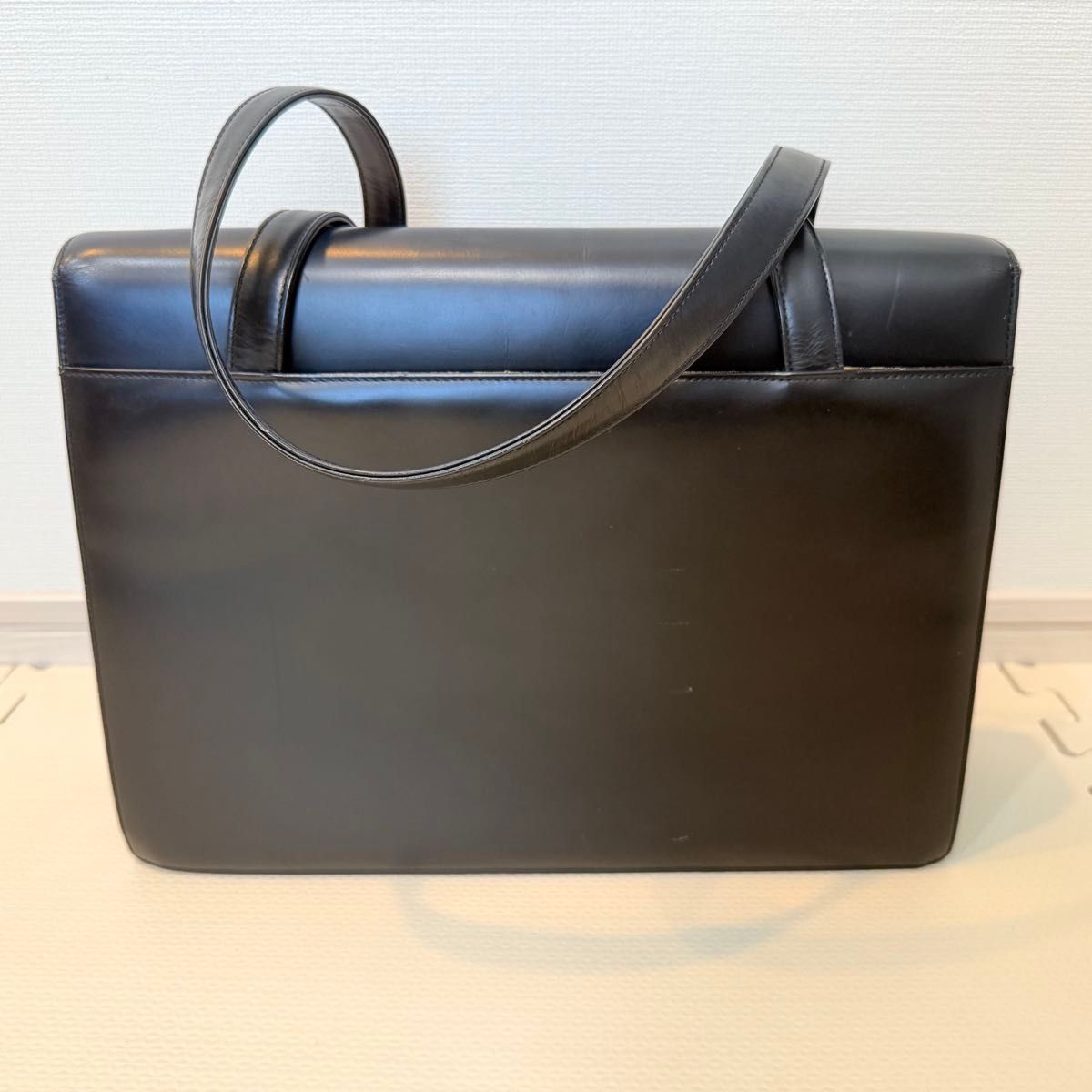 【美品】BURBERRY バーバリー ノバチェック フラップトートバッグ 黒 BURBERRY バーバリー ノバチェック フラップ ショルダーバッグ