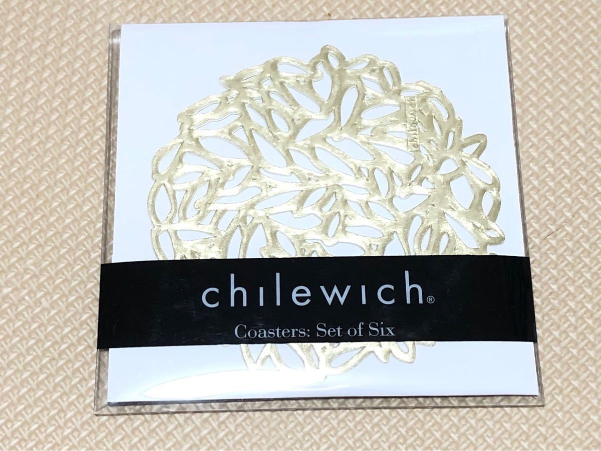 【新品】Chilewich チルウィッチ コースター ペタル ゴールド