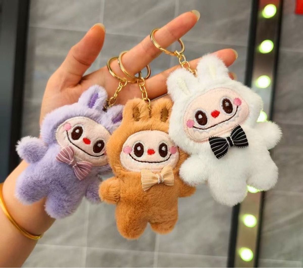 大人気ラブブ新品6点セットキーホルダー ぬいぐるみ➕♡芳香剤♡アロマシートセット Labubu(ラブブ) ぬいぐるみ キーホルダー ラブブ 6体セット