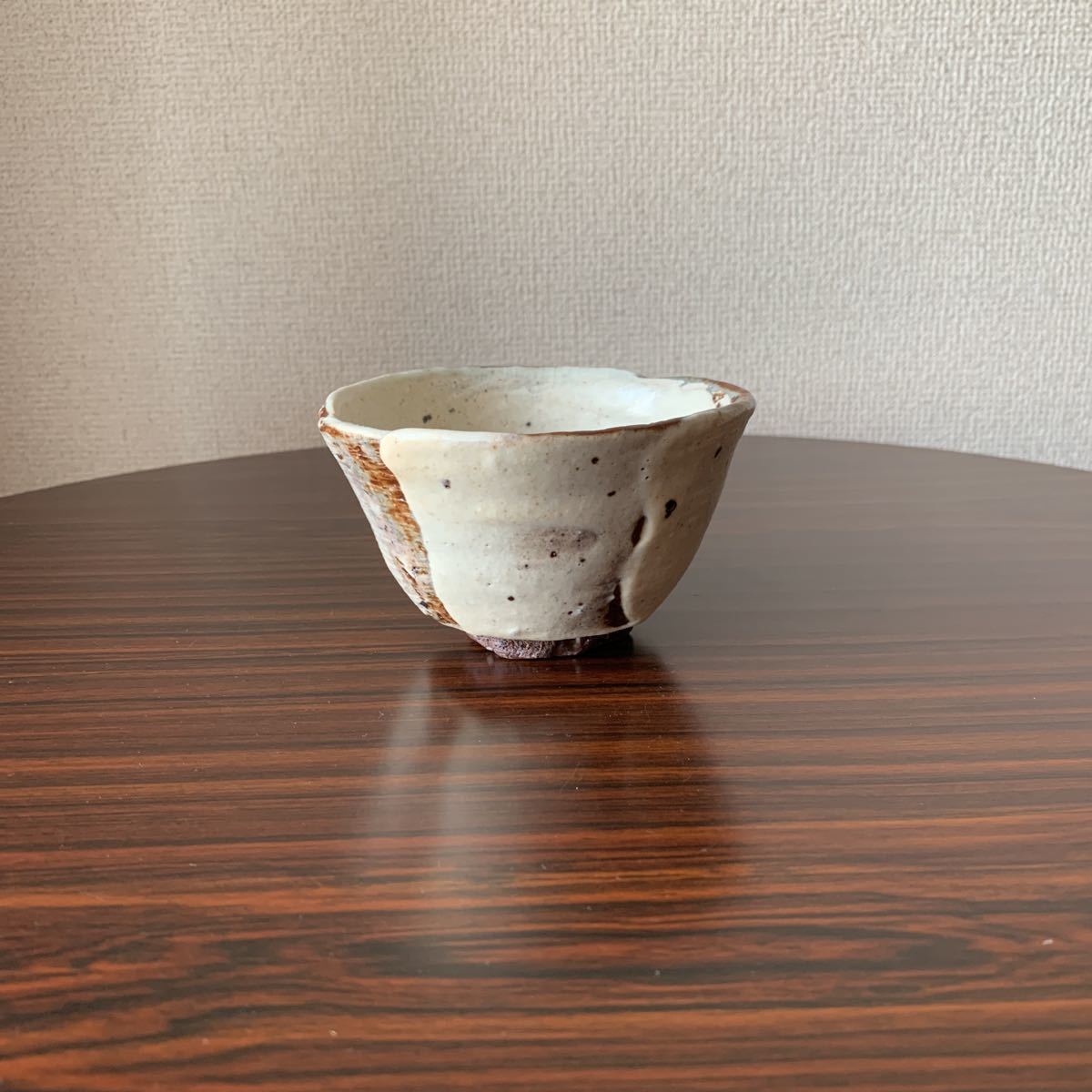 藤岡周平 伊賀刷毛目汲出 共箱 直径11.6㎝ 東Y5-0609☆2Fトヒカ