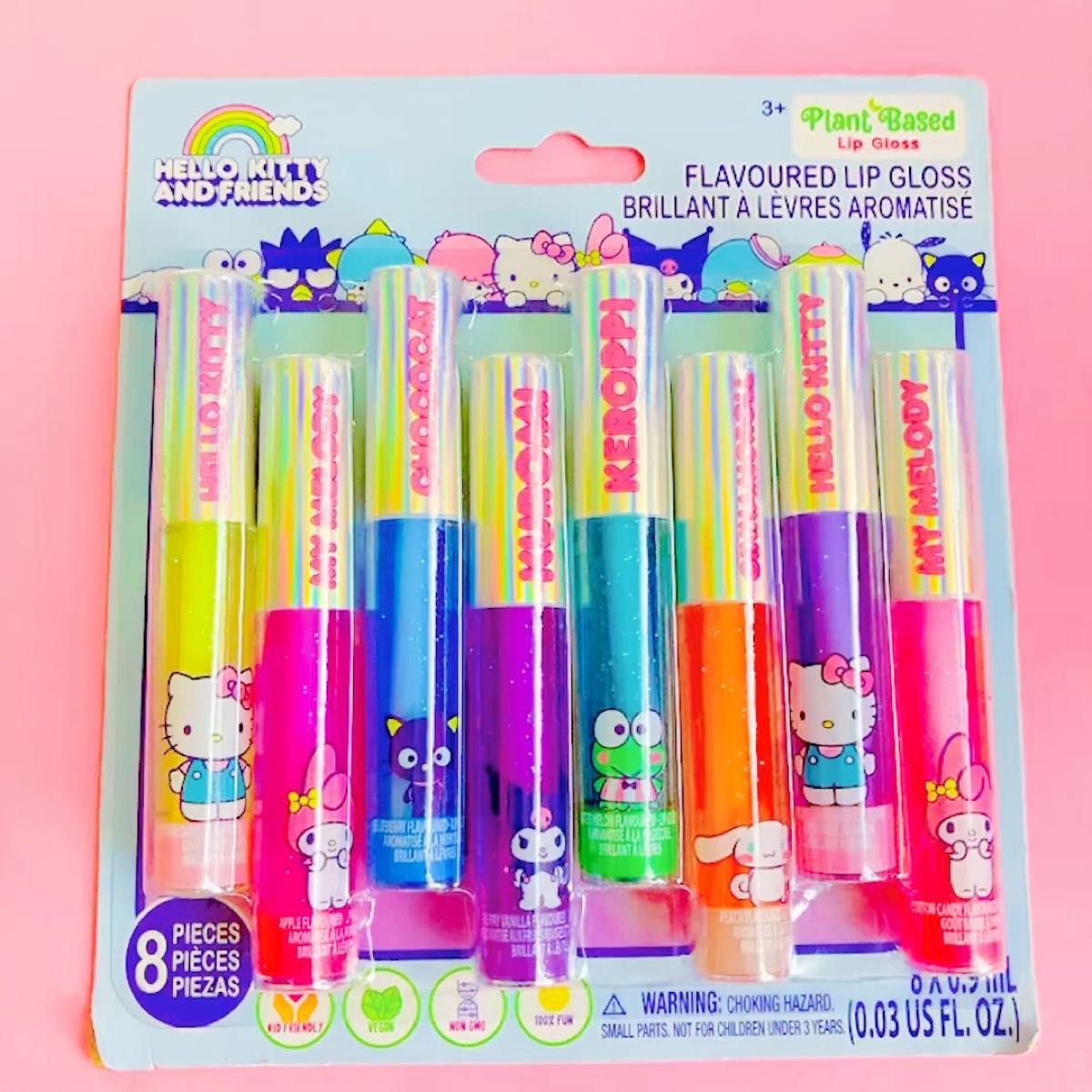 日本未発売 アメリカ ハローキティ フレーバー リップグロスセット リップクリーム セット クロミ シナモロール ポムポムプリン